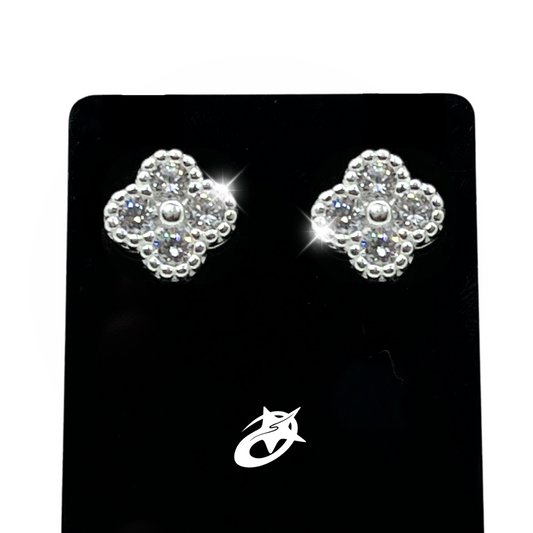 Lucky Clover Bling Earrings