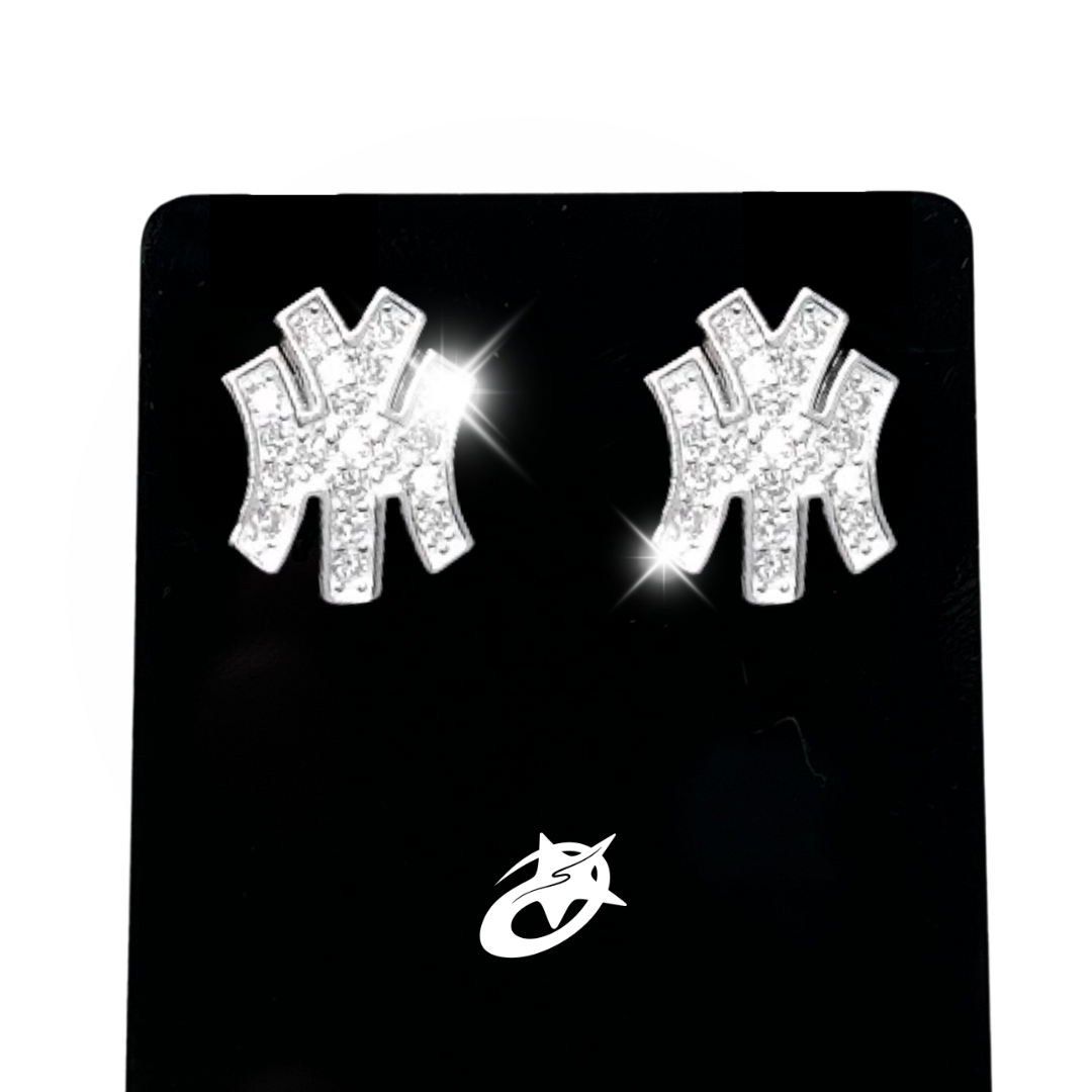 NY Yankees Bling Earrings