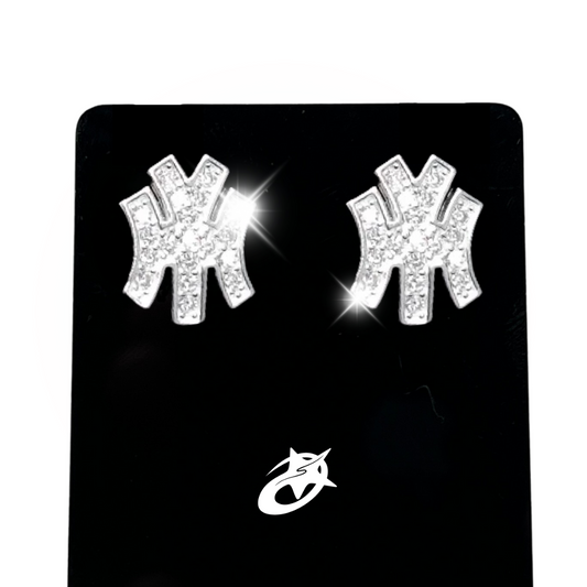 NY Yankees Bling Earrings