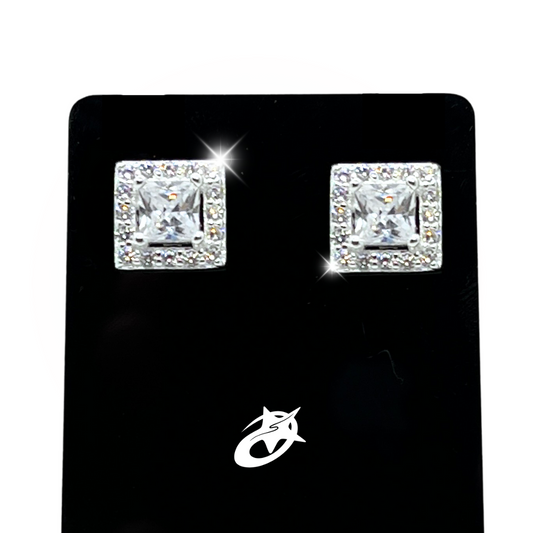 Classic Box Bling Earrings